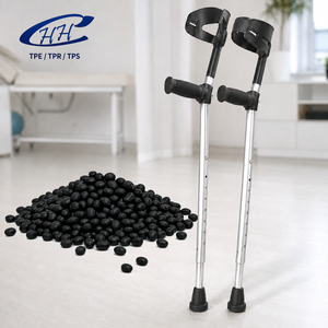 Matière première SEBS TPE antidérapante et résistante à l'usure pour poignées de béquilles et embouts d'aides à la marche, moulage par injection - Product Image 1