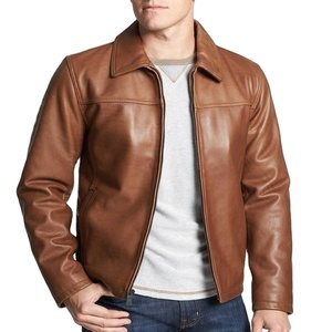 Full Sleeve Custom Logo 2023 Latest Design <b>Men</b> <b>Leather</b> <b>Jacket</b> Available for Casual Wear in Low Prices - Product Image 3