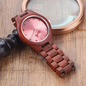 Reloj de Madera con Cuarzo y Acabado Dorado Antiguo, con Esfera de Cristal con Escala Mixta, para Bodas y Navidad - Product Image 5
