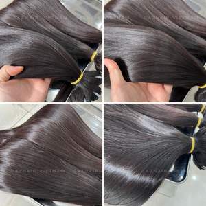 Extensions de cheveux Remy humains crus vietnamiens Super Double Drawn 100% vrais paquets de trame de Machine noire naturelle - Product Image 5