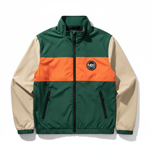 Custom Men Color Block Windbreaker Jacket Lightweight Waterproof Outdoor Sportswear Patchwork Zip Up Streetwear Casual Wind Coat - Product Image 6