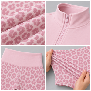 Set da Allenamento 3 Pezzi per Donna con LOGO Personalizzato, Top Corto, Pantaloncini e Giacca con Zip Stampa Leopardata, Tuta Sportiva OEM - Product Image 3