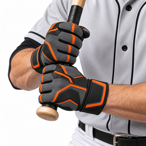 Baseball Batting Gloves Lightweight Durable Comfortable Grip Flexible Design For Baseball Training Practice And <b>Games</b> - Product Image 5