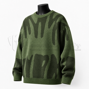 Suéter de Punto Personalizado para Hombre, Sudadera Jacquard Extra Grande, Ropa de Punto de Moda, Proveedor de Marca Privada - Product Image 3