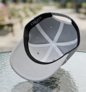 Casquette de baseball brodée personnalisée en coton blanc, 6 panneaux, ajustée, unisexe, pour le sport, le golf, la mode, avec logo frontal à motif lettres - Product Image 2