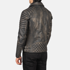 Blouson de moto en cuir véritable personnalisé pour homme, style motard urbain, écologique, respirant, hiver, haute qualité, sur mesure - Product Image 4