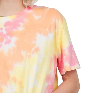 Camiseta Corta Básica para Mujer, Cuello Redondo, Manga Corta, Tela de Algodón Suave Premium, Corte Cómodo y Relajado, Uso Diario Informal, Moda - Product Image 2