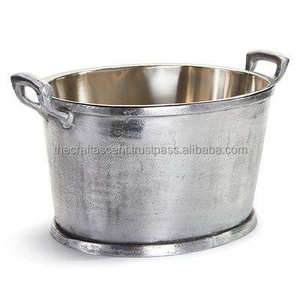 Enfriador de Botellas de Vino de Aluminio Personalizado al por Mayor, Cubo de Hielo Portátil, Ecológico, Estilo Clásico para Uso en Restaurantes y Bares - Product Image 1