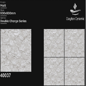 Azulejos de Porcelana CLAYTON CERAMIC 600x600mm Antideslizantes y Resistentes a los Ácidos para Uso en Interiores y Piscinas - Product Image 2