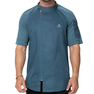 เสื้อเชฟร้านอาหาร ผ้าแห้งเร็ว แขนสั้น ผลิตตามสั่ง ปี 2026 - Product Image 1