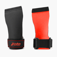 Poignées de musculation ZOTO pour entraînement croisé, sangles de levage rembourrées en cuir épais pour les rameurs et les tractions