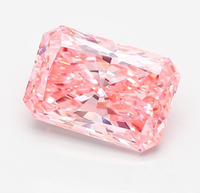 IGI-Zertifizierter 4,70 CT RADIANT-SCHLICHTGESCHLIFFENER Diamant in FANCY VIVID PINK Farbe, VS1 Reinheit, Labor-Gezüchteter CVD-Diamant 839608289 ROYAL GEMS Schmuck Gujarat