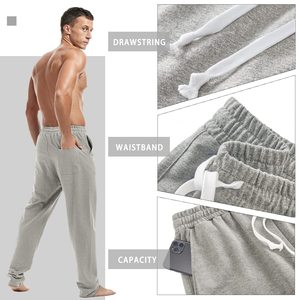 Pantalons décontractés pour hommes à la mode, respirants, surdimensionnés, pour le fitness, le sport, la gym, séchage rapide, avec logo personnalisé - Product Image 4