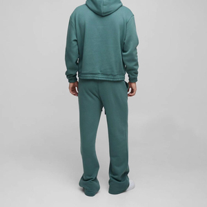 Ensemble de survêtement pour homme, coupe confortable, idéal pour la gym et les séances de jogging, avec capuche ajustable. - Product Image 2