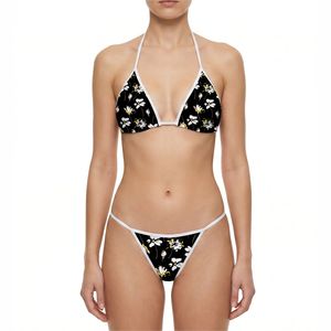 Traje de Baño Floral de 2 Piezas para Mujer, Bikini Triangular Sexy, Ropa de Playa Premium de Verano, Conjunto de Bikini Personalizado por Sublimación, Marca Mawra OEM - Product Image 1