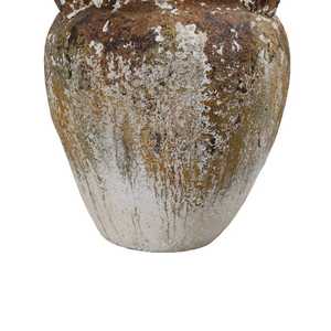Pot en céramique rustique vintage, style français vieilli, grande jardinière en terre cuite, décoration de jardin intérieur/extérieur style Wabi Sabi, avec drainage - Product Image 3