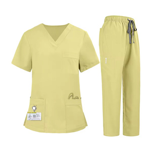 Uniformes Médicos para Clínicas Oncológicas al por Mayor, Conjuntos de Uniformes de Poliéster y Spandex, Servicio de Fabricación de Marca Privada - Product Image 1