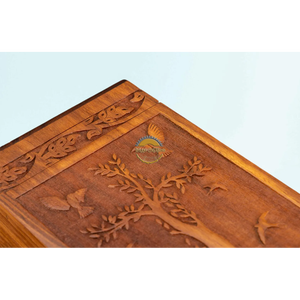 Handcrafted life <b>tree</b> urn & Natural Wood Cremation Urn Blue Epoxy Ashes Box Artistic Funeral Memorial Keepsake by AYAANS - Product Image 6