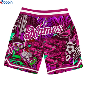 Pantalones Cortos de Playa para Hombre, Transpirables, Sublimados Personalizados, de Poliéster, Holgados, con Estampado Completo, de Malla, para Entrenamiento - Product Image 4