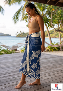 Pareo Hawaiano Personalizado con Estampado Floral Polinesio, Pareo de Playa, Ropa de Resort Tropical, Fabricante OEM ODM de Marca Privada - Product Image 5
