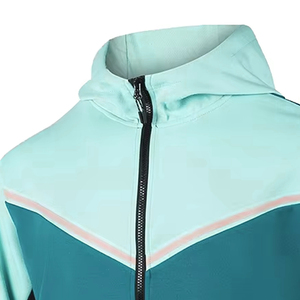 Survêtements en polyester et coton confortables et respirants avec fermeture éclair, fabriqués au Pakistan, nouveaux ensembles de survêtements doux, survêtement uni avec fermeture éclair pour le sport - Product Image 2