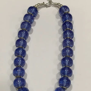 Collar de Cuentas de Resina de Alta Calidad para Mujer, Joyería de Moda, Collar de Resina al Por Mayor al Mejor Precio, Color Azul - Product Image 1