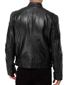 Wholesale Fashion <b>Men</b> <b>Leather</b> <b>Jacket</b> Fashion <b>Men</b> High Quality <b>Leather</b> <b>Jacket</b> <b>Men</b> Motorcycle <b>Leather</b> <b>Jacket</b> - Product Image 2