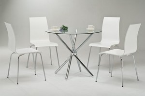 Round Wood <b>Table</b> Pedestal <b>Table</b> Modern Kitchen Island <b>Dining</b> <b>Table</b> - Product Image 3