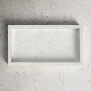 Assiette de service rectangulaire élégante en céramique avec incrustation dorée, design minimaliste, finition polie, vaisselle et assiettes - Product Image 4