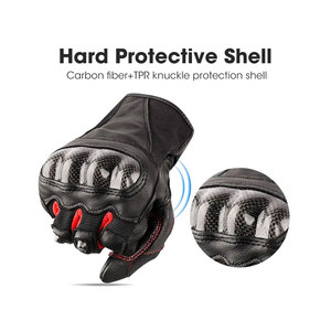 Guantes de Motocicleta para Hombre, Guantes de Cuero Transpirables de Verano, Servicio OEM Personalizado - Product Image 2
