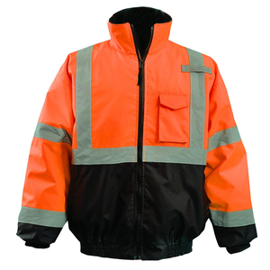Heavy Duty <b>Working</b> Jacket for Construction & Roadside Workers Comfortable High Visibility Reflective <b>Waterproof</b> <b>Working</b> Jacket - Product Image 1