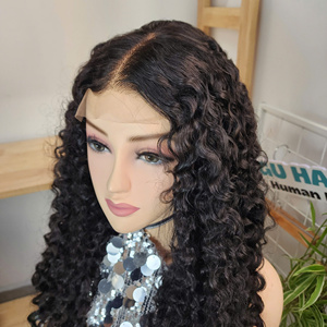 Perruque bouclée birmane 24 pouces, closure 5*5, dentelle transparente, 100% cheveux humains vietnamiens de haute qualité pour femme noire - Product Image 4