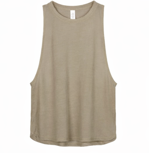 Custom LOGO Breathable Workout Tank <b>Tops</b> for Women Front Logo Running Gym Yoga Sport Shirts Loose Fit - Product Image 5