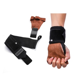 Correas de muñeca para levantamiento de pesas y Palma, agarres de mano, cuero de vaca, levantamiento de pesas, precio de fábrica - Product Image 1