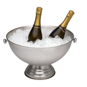 Cubo enfriador de vino de aluminio de lujo, bañado en oro, para champán, hielo, fiestas, hogar y eventos, accesorio de bar. - Product Image 4