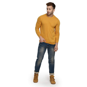 T-shirts à manches longues pour hommes, en coton confortable, fabriqués avec un tissu doux et respirant, coupe décontractée, adaptés à un usage quotidien, style décontracté. - Product Image 4