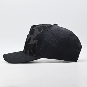 High Quality Wholesale Custom Logo Cotton Twill Mesh Snap <b>Back</b> Fit High Quality Baseball Hat Plain Mesh Trucker Hat - Product Image 4