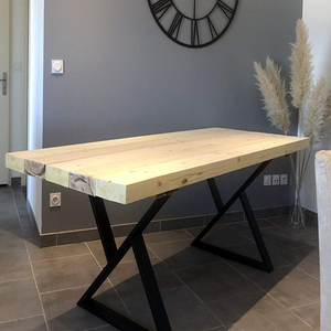 Metal Dining Furniture <b>Legs</b> 28" with Easy Installation DIY <b>Table</b> <b>Legs</b> Furniture Parts Capacity 2204lbs OEM Vietnam EDPTBL003 - Product Image 1