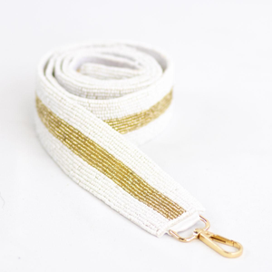 Sangle de sac brodée avec des perles de rocaille de haute qualité et d'origine éthique - Product Image 3