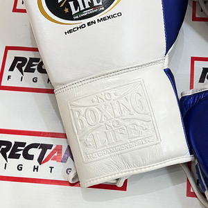 Guantes de Boxeo Personalizados No Boxing No Life de Cuero Genuino para Entrenamiento y Sparring con Cierre de Gancho y Cordones - Product Image 3