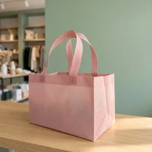 Bolsa de tela reutilizable personalizada impresa con asa termosellada y diseño serigrafiado para uso comercial ecológico - Product Image 2