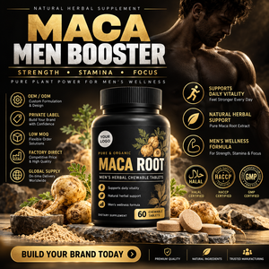 Elma Food Halal Maca Root Extract Supplement 60-count Chewable Tablets Men Energy Support <b>Metabolism</b> Circulation GMP HACCP - Product Image 1