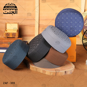 Gorro Kufi para Hombre de Fábrica Al Asar, Tejido de Poliéster Transpirable, para Todas las Temporadas, Gorro Islámico, Logotipo Personalizado OEM - Product Image 5