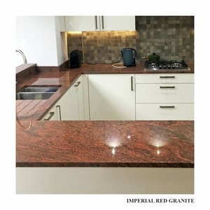 Dalles de granit rouge impérial très demandées, finition polie durable pour hôtels, villas, revêtements de sol et projets architecturaux - Product Image 5