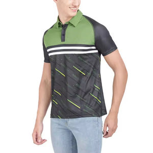 Chemises polo homme personnalisées avec logo, séchage rapide, décontractées, manches courtes, respirantes, sublimées sur mesure, en vente - Product Image 3