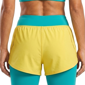 Outerwear Best Stylish <b>Shorts</b> With <b>Leggings</b> Outdoor Wear Fashionable Good Quality Elastic Waist Yoga <b>Legging</b> For Women's - Product Image 5