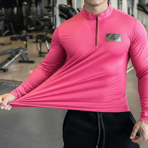 เสื้อคอมเพรสชั่นคุณภาพสูง ระบายอากาศได้ดี สำหรับผู้ชาย ปี 2024  รับสกรีนโลโก้  ลายเรียบง่าย แขนยาว คอกลม - Product Image 2