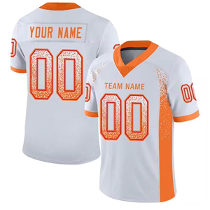 เสื้อฟุตบอลอเมริกันคุณภาพสูง พิมพ์ลายได้ตามต้องการ คอวี ระบายอากาศ แห้งเร็ว น้ำหนักเบา เป็นมิตรกับสิ่งแวดล้อม แขนสั้น - Product Image 6