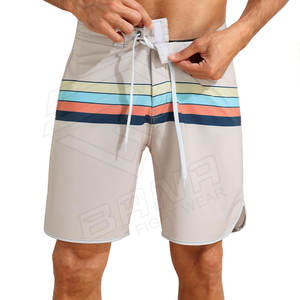 Shorts de plage personnalisés en polyester pour hommes, shorts de surf, maillots de bain à deux poches, shorts de natation - Product Image 3