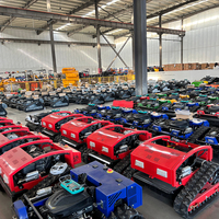 Tondeuse robot à chenilles télécommandée pour herbe, mini broyeur à fléaux, largeurs de coupe 500mm, 800mm, 1000mm - Meilleures ventes